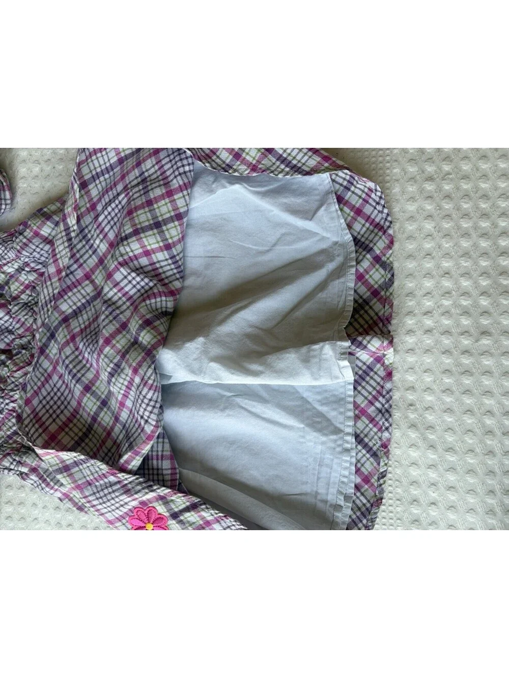 Cherokee Pink Plaid Short Sleeve Dress Size 4T Summer Travel Party
